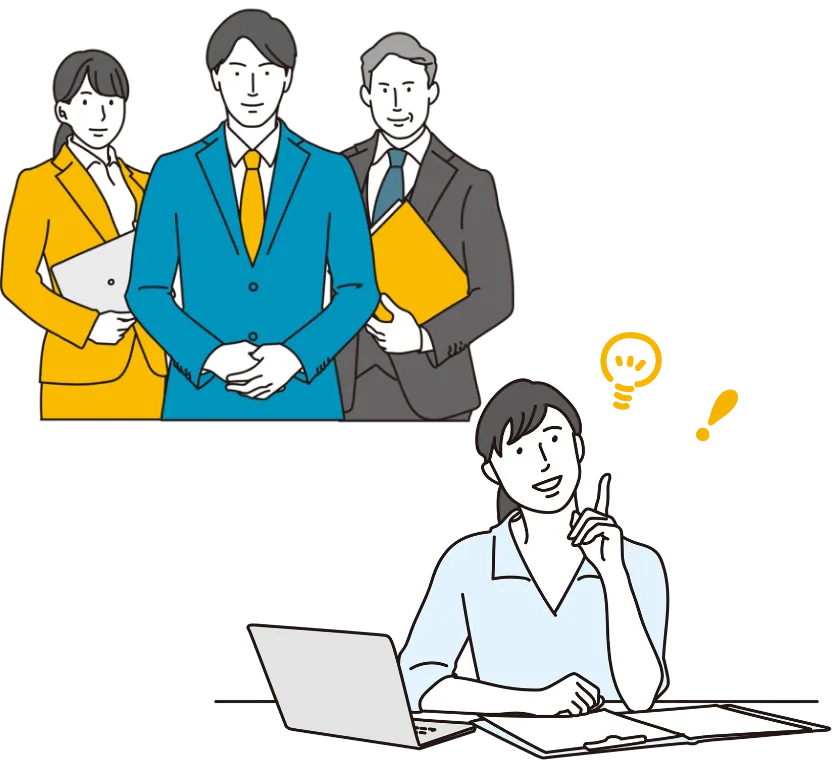 スタッフのイラスト